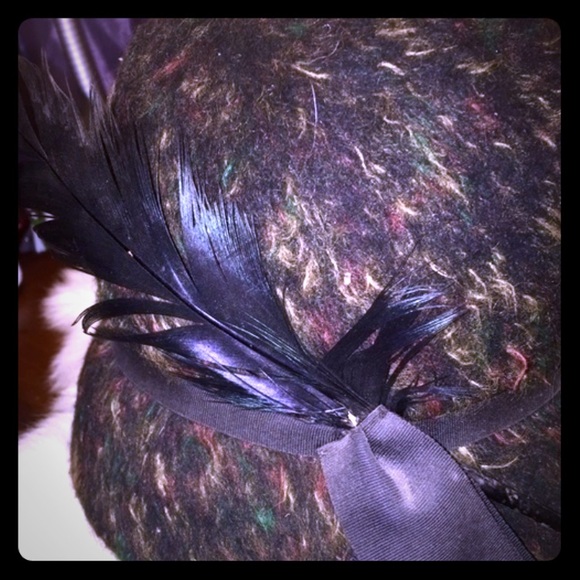 Vintage hat with feather