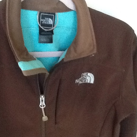 North face soft shell brown jacket size S/P - Picture 2 of 4