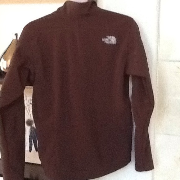 North face soft shell brown jacket size S/P - Picture 4 of 4