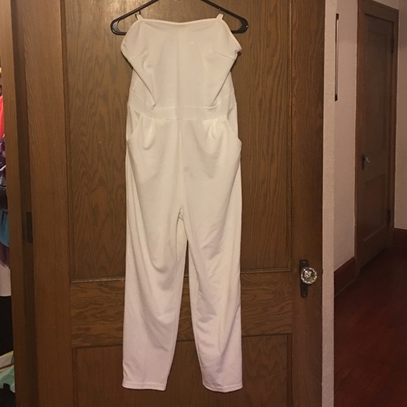 White Pants Romper - Picture 1 of 2