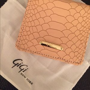 Never used fold over leather wallet by GigiNY