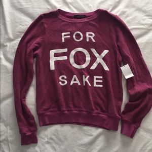 NWT WILDFOX baggy beach jumper