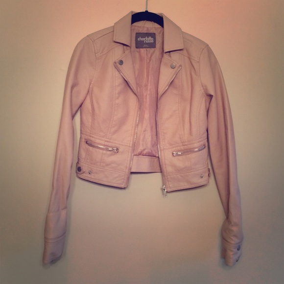 Charlotte Russe Faux Leather Jacket Size Small