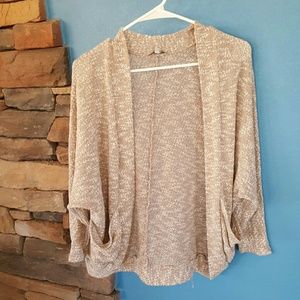 Open Tanner and White Knit Cardigan