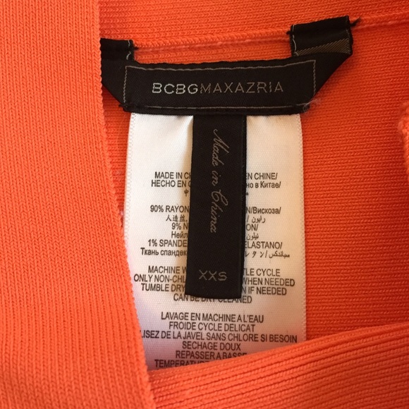 BCBGMAXAZRIA Bandage Skirt, Orange - Picture 3 of 3