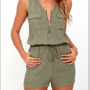 Olive and Oak Set Green Olive Green Romper