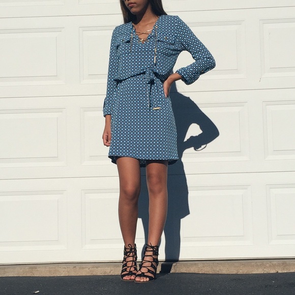 Michael Kors blue chain dress