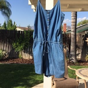 Denim looking romper