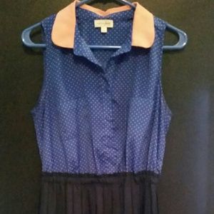 Multicolored collared dress