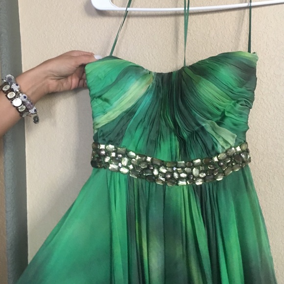 Green Terri jon dress