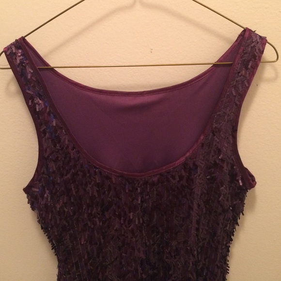 Forever 21 Purple Cocktail Dress Sequin Small NYE - Picture 4 of 4