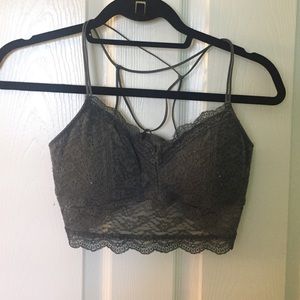 Dark Grey Hollister Padded Brette