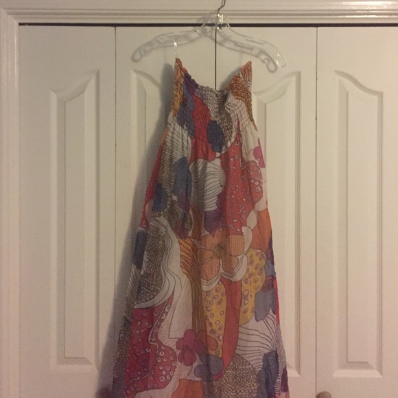 Floral sheer maxi dress