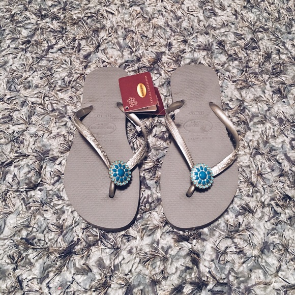 Grey Havaianas Flip Flops