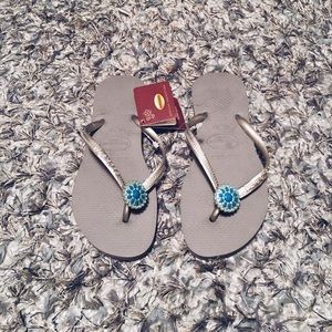 Grey Havaianas Flip Flops