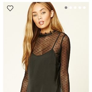 FOREVER 21 Sheer Blouse NWOT