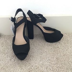 Target Black Thick Heels