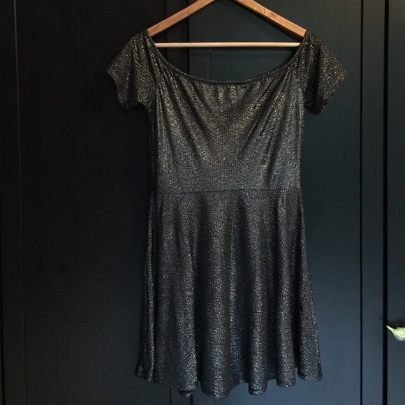 BCBG Generation silvery glittery sparkly minidress
