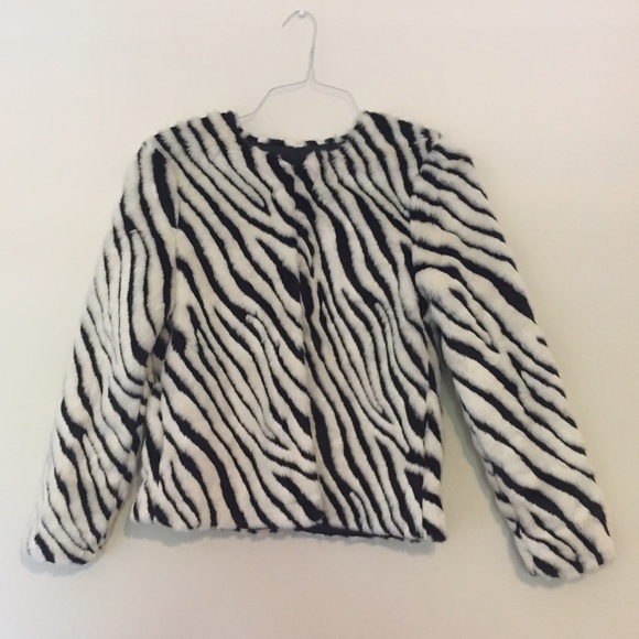 Black & White Faux Fur Jacket!