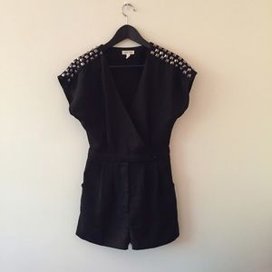 Silence&Noise Black studded romper