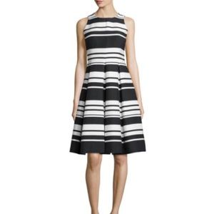 Kate Spade black and white striped dress