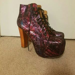 Jeffrey Campbell Metallic Lita