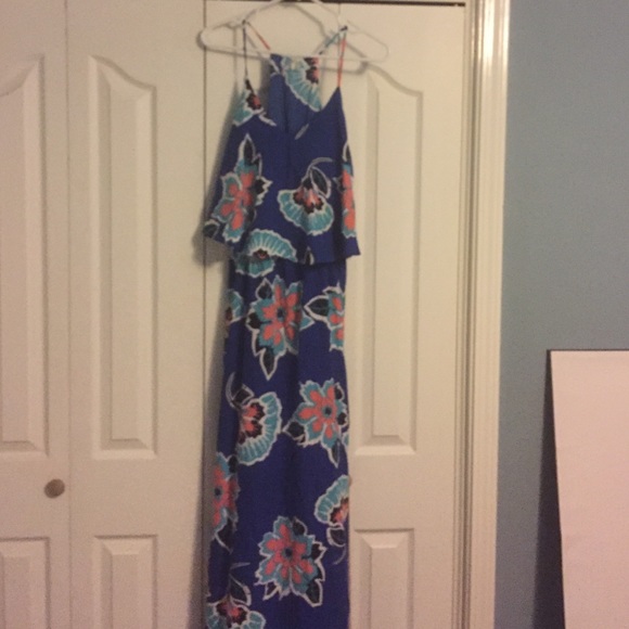 Floral print maxi dress