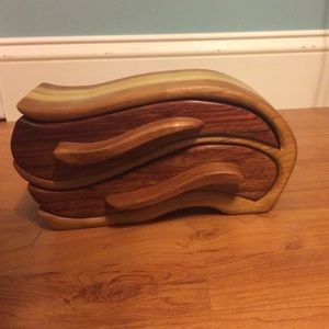 Wooden handmade jewelry box