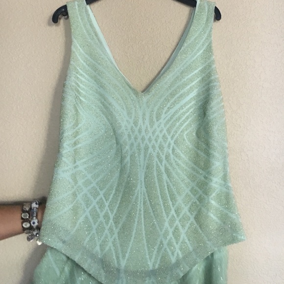 Mint green cache dress - Picture 2 of 2