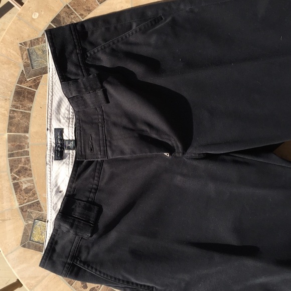 Black straight legged slacks. - Picture 1 of 2