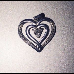 Heart Pendant and Earring Set