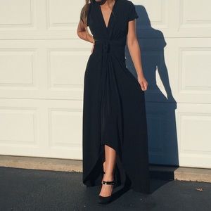 Michael Kors black high low dress