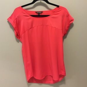 Express coral top