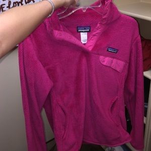 hot pink patagonia hoodie