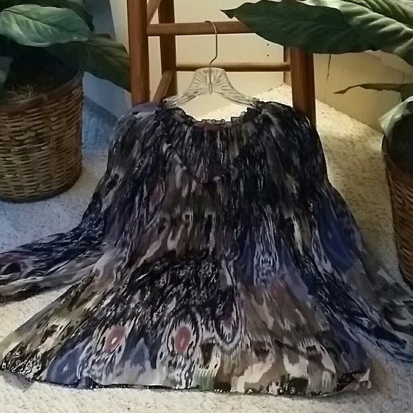 Beautiful Multicolored Peasant Blouse