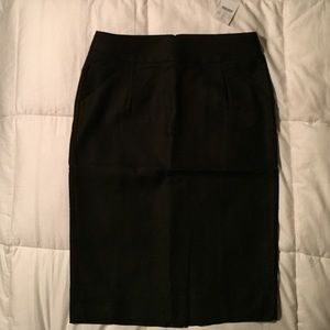 Tall pencil skirt in double-serge cotton