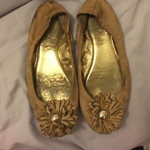 Coach size 7 tan flats