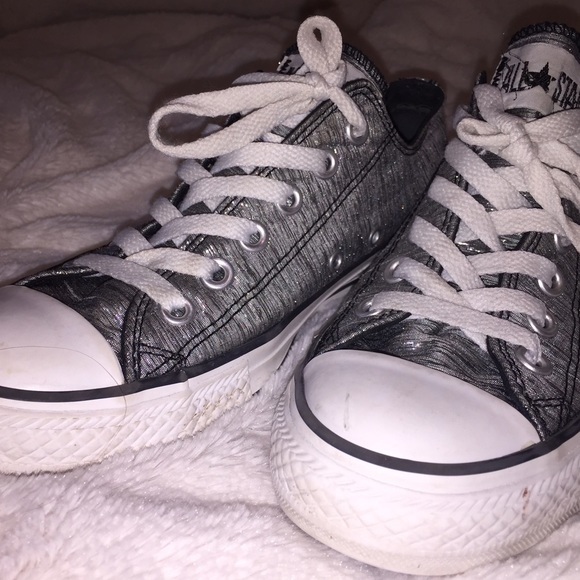 Silver converse