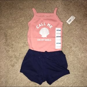 Baby onesie with shorts
