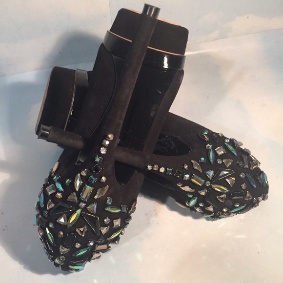 BRIAN ATWOOD BLACK SUEDE PLATFORMS - Picture 3 of 4