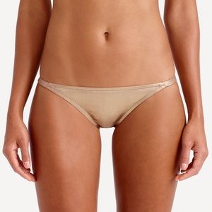 J. Crew Metallic Gold Low Bikini Hipster