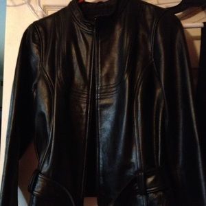 Faux leather jacket