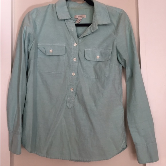 J crew cotton button down shirt