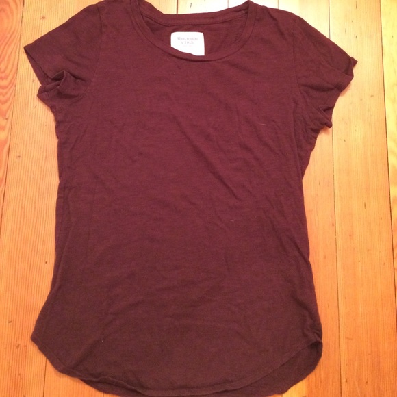 Maroon A&F fitted shirt