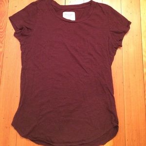 Maroon A&F fitted shirt