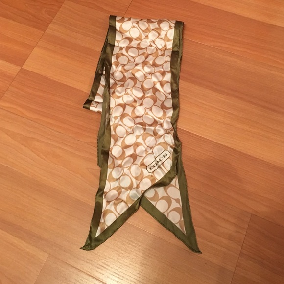 NWOT Authentic Coach silk scarf