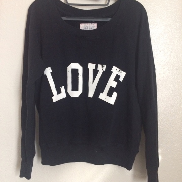 Black "Love" Sweater