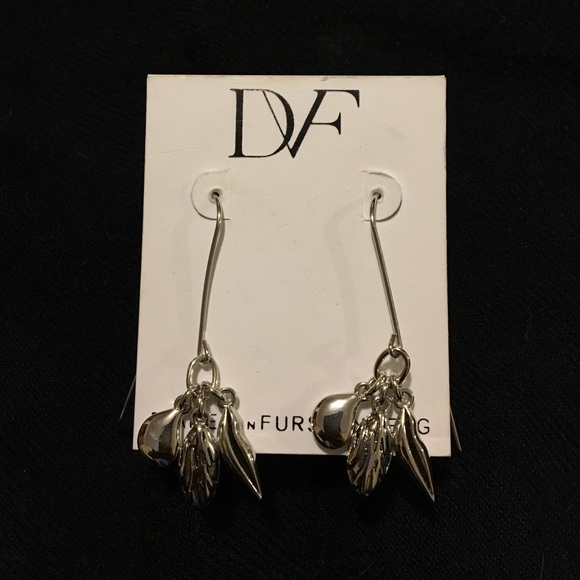 Diane von Furstenberg Silver Charm Earrings