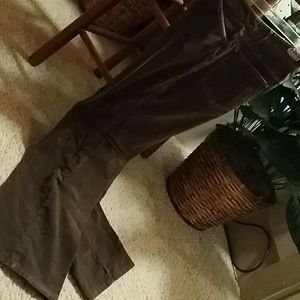 J Jill Taupe Boot Cut Corduroy Pants