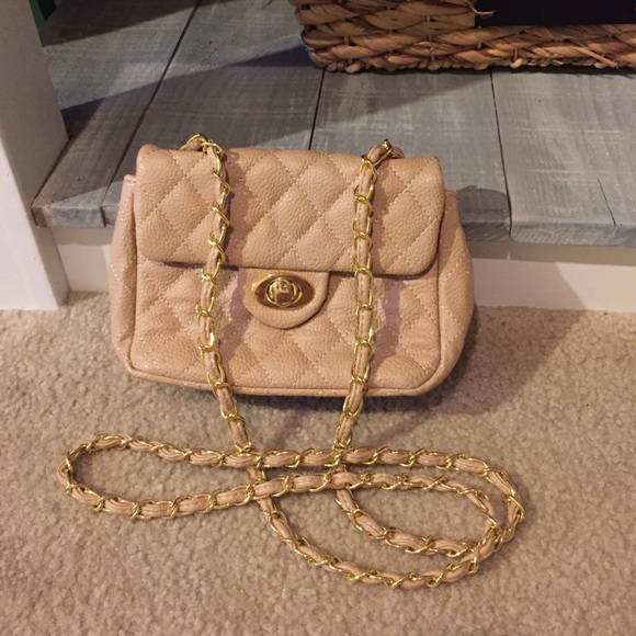 Tan cross body bag